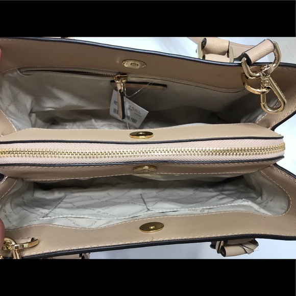 NEW Michael Kors Camille MD Leather Satchel Bag - Picture 3 of 8